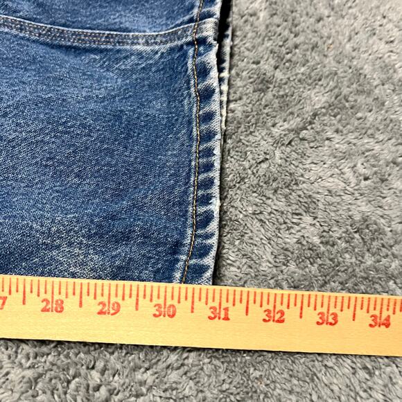All American Clothing Co Jeans Mens 34 X 32 Blue Straight 90s Made USA Carpenter - Picture 8 of 10